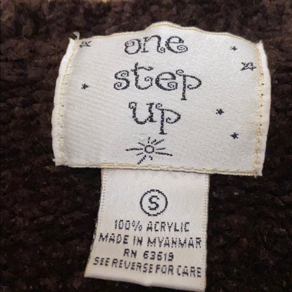 One Step Up CHENILLE Cropped Sweater S - Picture 9 of 11